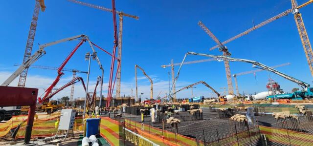 IRCE Hard Rock Athens.
2nd part of tower pilled raft cast today
6030cm of concrete
#terna #irce #ttp #thorntontomassetti